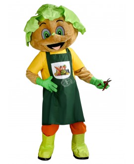 Kostüm Salat Maskottchen (Hochwertig)