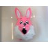 Kostüm Hasen Maskottchen 17 "mit sichbaren Gesicht" + Kissen (Promotion)