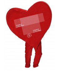 222h Logo Druck "Hinten" für Kostüm Herz Maskottchen