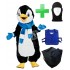 Pinguin Kostüm 10 + Kühlweste "Blue M24" + Tasche "L2" + Hygiene Maske (Hochwertig)