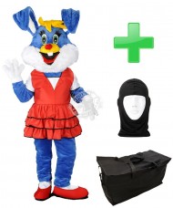 Kostüm Hasen 16 + Tasche "Star" + Hygiene Maske (Hochwertig)