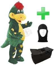 Kostüm Dino 4 + Tasche "Star" + Hygiene Maske (Hochwertig)