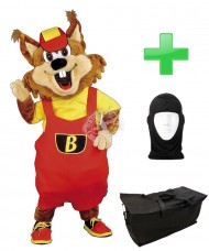 Kostüm Hamster / Biber 7 + Tasche "Star" + Hygiene Maske (Hochwertig)