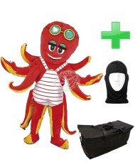Kostüm Tintenfisch / Krake + Tasche "Star" + Hygiene Maske (Hochwertig)