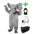 Kostüm Elefant 1 + Haube + Kissen + Tasche (Werbefigur)