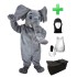 Kostüm Elefant 5 + Haube + Kissen + Tasche (Professionell)