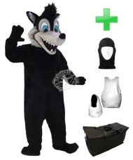 Kostüm Wolf 10 + Haube + Kissen + Tasche (Professionell)