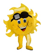 243c Logo Druck "Vorne" für Kostüm Sonne Maskottchen