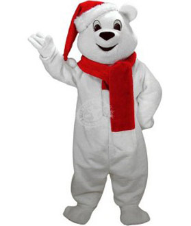 Maskottchen Weihnachten Bär Kostüm 1 (Werbefigur)