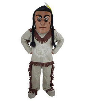 Person Indianer Kostüm Maskottchen 4 (Professionell)