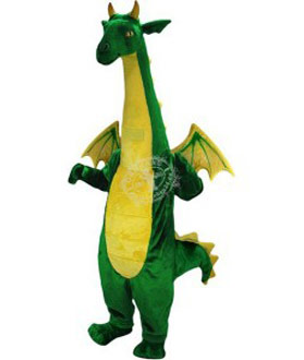 Maskottchen Drache Kostüm 3 (Werbefigur)