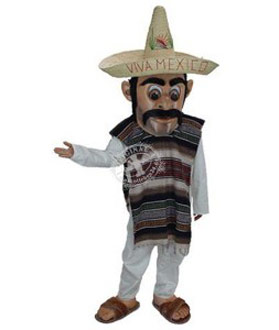 Mexikaner Person Kostüm Maskottchen 2 (Professionell)