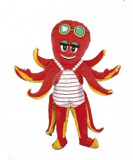 Kostüm Tintenfisch / Krake Maskottchen (Hochwertig)