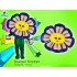 Kostüm Blume Violett Maskottchen (Hochwertig)