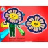 Kostüm Blume Violett Maskottchen (Hochwertig)