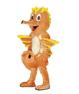 Kostüm Seepferdchen Maskottchen (Hochwertig)