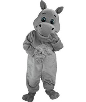 Maskottchen Nilpferd Kostüm 1 (Werbefigur)