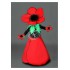 Kostüm Blume Rot Maskottchen 1 (Hochwertig)