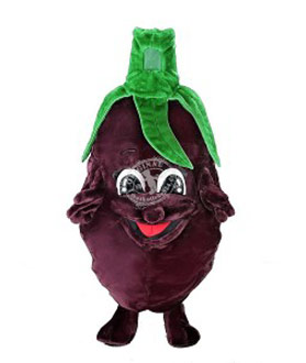 Kostüm Pflaume Maskottchen (Hochwertig)
