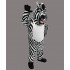 Maskottchen Zebra Lauffigur (Werbefigur)