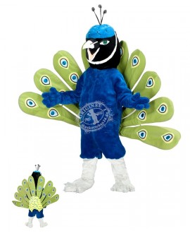 Kostüm Pfau Maskottchen (Hochwertig)