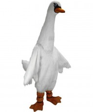 Maskottchen Schwan Kostüm 1 (Werbefigur)