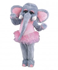 Kostüm Elefant Maskottchen 8 (Hochwertig)
