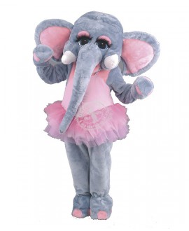 Kostüm Elefant Maskottchen 8 (Hochwertig)