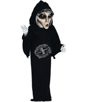 Maskottchen Alien Kostüm (Werbefigur)
