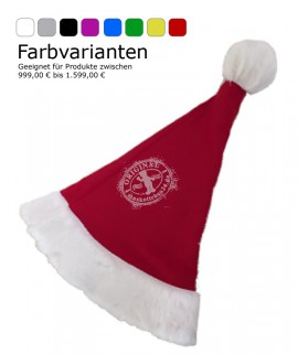 Weihnachtsmann Mütze M für Kostüme "Exclusive" (Rot)