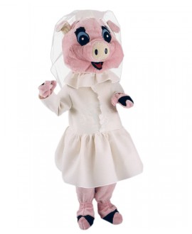 Maskottchen Schwein Kostüm 9 (Hochwertig)