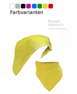 Extra Zubehör Tuch / Halstuch Modell "Premium" (Gelb oder Farbe nach Wahl)