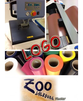 Druck Aufdruck-M einfarbig bis 12cm
