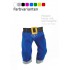 Hose mit Gürteloptik Modell "Premium" (Blau oder Farbe nach Wahl)