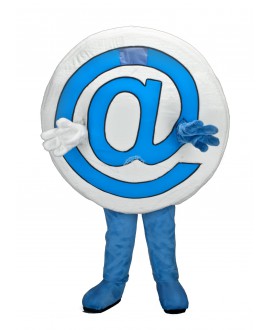 Kostüm Internet email @ Maskottchen (Hochwertig)