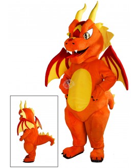 Kostüm Drache Maskottchen 13 (Hochwertig)
