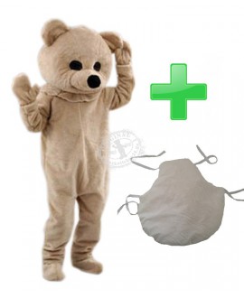 Kostüm Bär Maskottchen 24 + Kissen (Promotion)