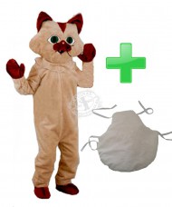 Kostüm Katze Maskottchen 15 + Kissen (Promotion)