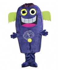Kostüm Alien / Monster "Violetta" Maskottchen (Hochwertig)
