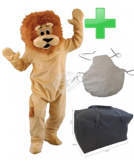 Kostüm Löwe Maskottchen 19 + Kissen & Tasche "L" (Promotion)