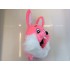 Kostüm Hasen Maskottchen 17 "mit sichbaren Gesicht" + Kissen + Tasche (Promotion)
