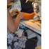 Kostüm Hasen Maskottchen 17 "mit sichbaren Gesicht" + Kissen + Tasche (Promotion)