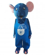 Kostüm Elefant Maskottchen 13 mit Logo (für DKSB Ortsverbände)