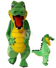 Kostüm Krokodil Maskottchen 3 (Hochwertig)