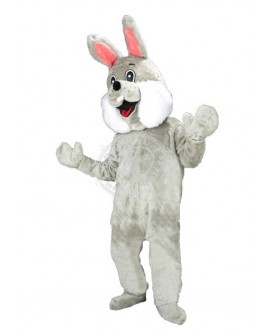 Hasen Maskottchen Kostüm Walking Act Promotion Oster Hase Lauffigur Grau 74p 