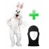 Hasen Kostüm Lauffigur weiß 74p + Hygiene Maske (Promotion)