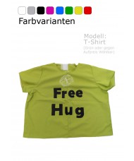 Ersatz Zubehör T-Shirt Modell "Einfach" mit Free Hug Schriftzug
