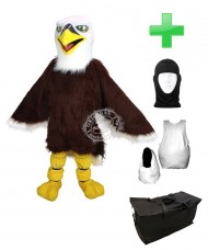 Kostüm Adler 5 + Haube + Kissen + Tasche (Werbefigur)