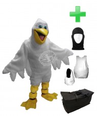 Kostüm Albatros 3 + Haube + Kissen + Tasche (Werbefigur)