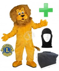 "Lions Club International" Löwen Kostüm + Tasche "L" + Hygiene Maske (Hochwertig)